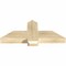 Ekena Millwork Eugene Rough Sawn Timber Gable Bracket, Douglas Fir, 36"W x 15"H x 4"D x 6"F, 10/12 Pitch GBW036X15X0406EUG00RDF - alternate 2